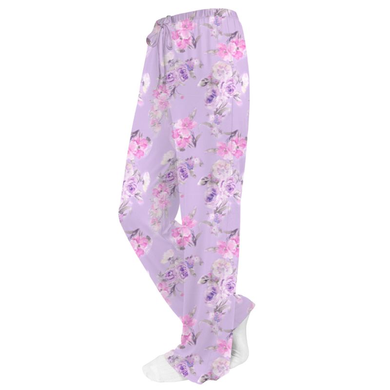 Purple Fancy Floral Pants